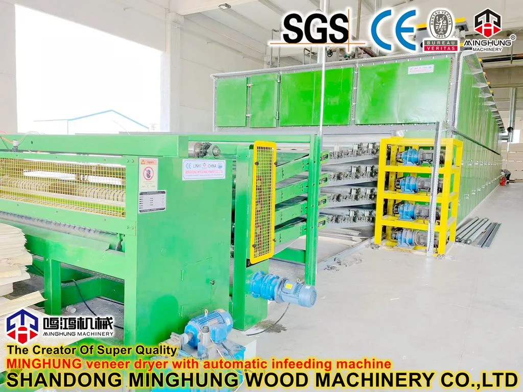 Plywood Pine Veneer Drying for Complete Roller Lamination Line